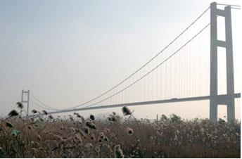 Cầu treo Runyang ở Trung Quốc c&oacute; nhịp lớn nhất l&agrave; 1490m