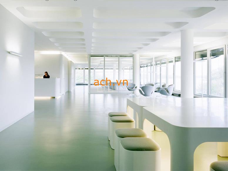 Sử dụng sàn ô cờ trong tòa nhà văn phòng